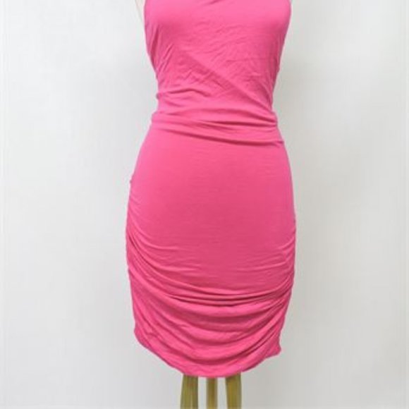 Women's UK2LA Open Back Ruched Dress - Size L - Picture 2 of 8